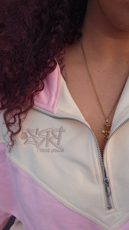 Blush Hour Quarter Zip Set