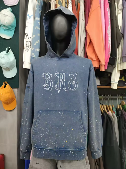 ROZE GALAXY PREMIUM RHINESTONE HOODIE UNISEX