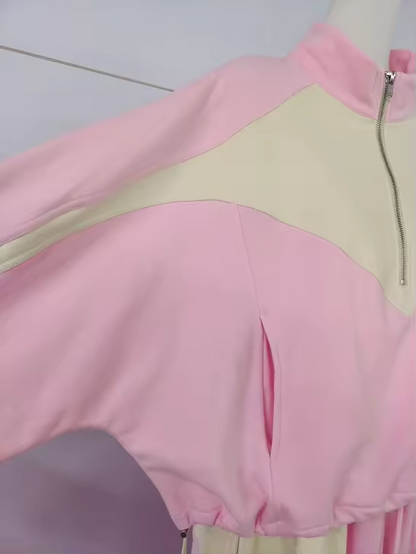 Blush Hour Quarter Zip Set