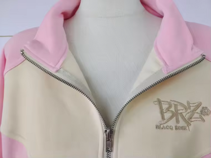 Blush Hour Quarter Zip Set