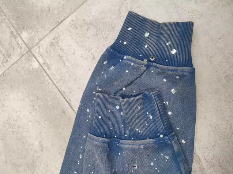 ROZE GALAXY PREMIUM RHINESTONE HOODIE UNISEX