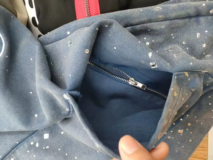 ROZE GALAXY PREMIUM RHINESTONE HOODIE UNISEX